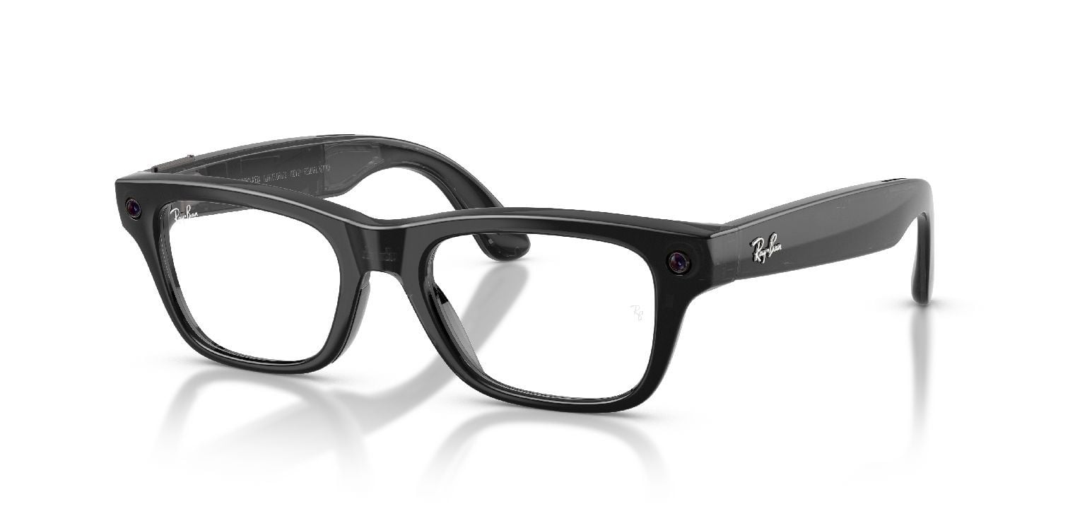 Occhiali da vista Ray-Ban Meta Rettangolari 0RW7001 Nero da Uomo-Donna