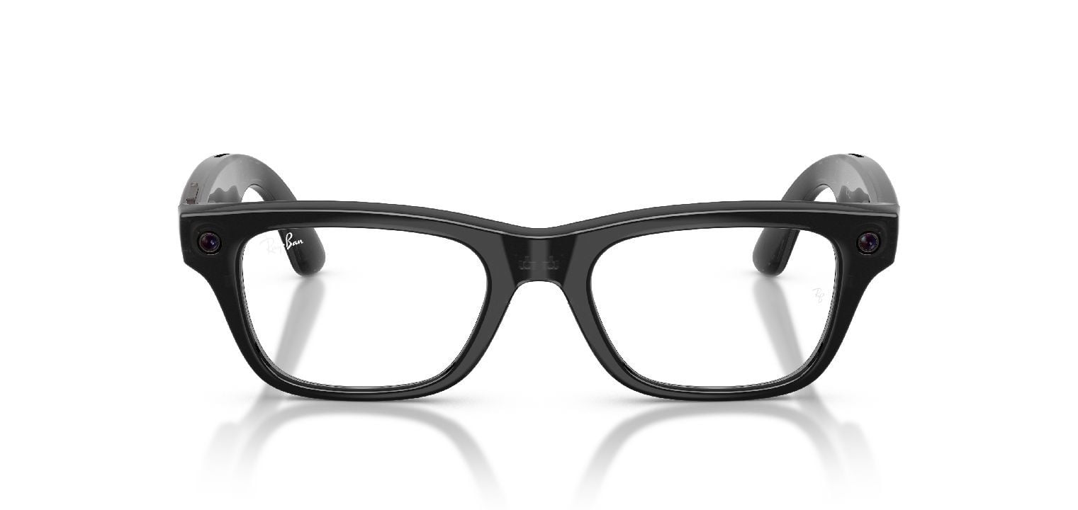 Occhiali da vista Ray-Ban Meta Rettangolari 0RW7001 Nero da Uomo-Donna