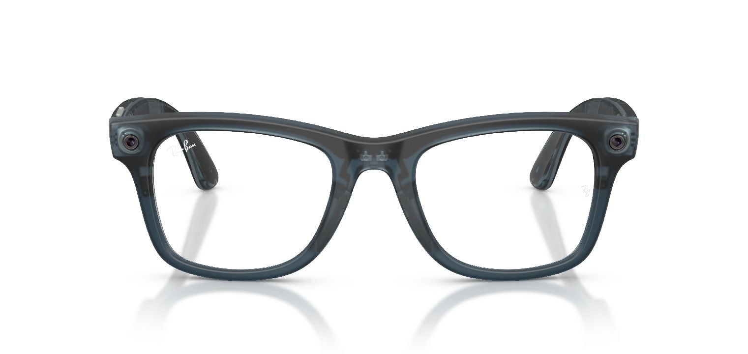 Lunettes de soleil Ray-Ban Meta Carré 0RW4011/WAYFARER L/TRS Bleu pour Homme-Femme