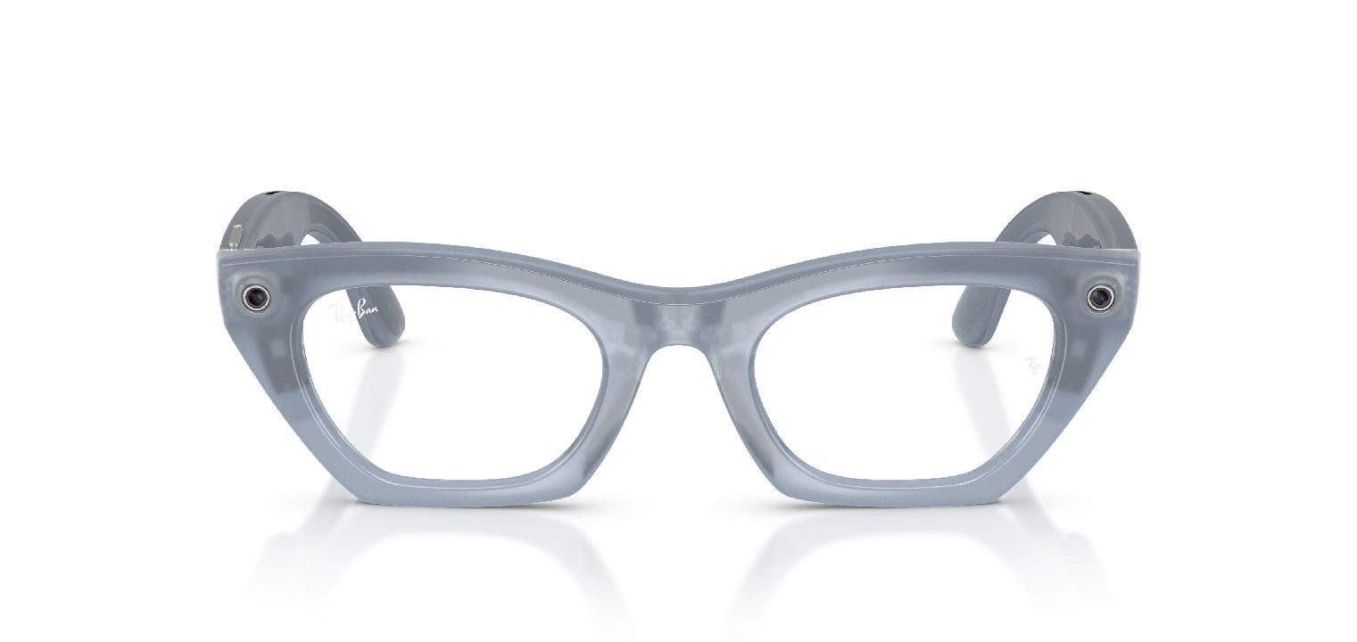 Occhiali da sole Ray-Ban Meta Butterfly 0RW4015/ZENA/TRS Grigio da Uomo-Donna