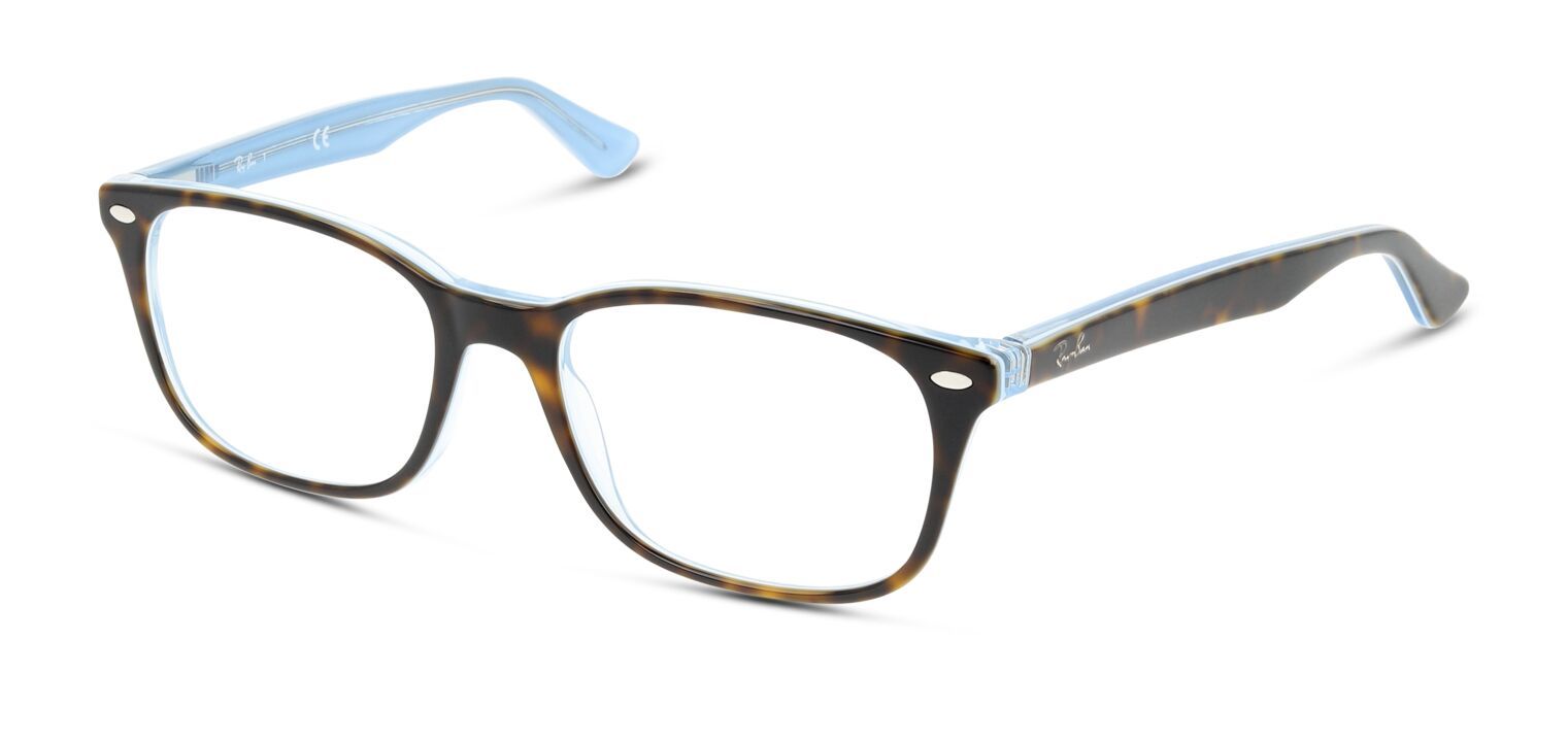 Ray-Ban Brillen Damen/Herren 0RX5375 Rechteckig Havana