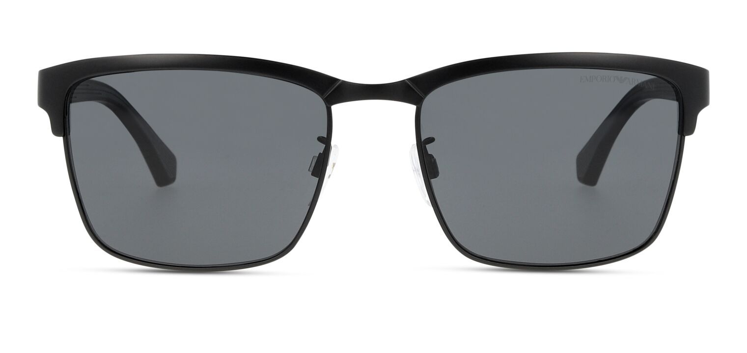 Occhiali da sole Uomo Emporio Armani 0EA2087 Rettangolari Nero opaco