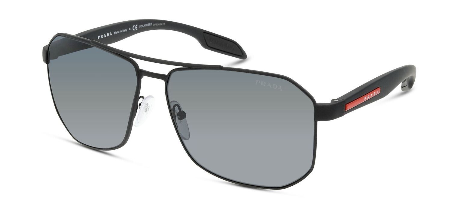 Prada Linea Rossa Rechteckig Sonnenbrillen 0PS 51VS Schwarz für Herren