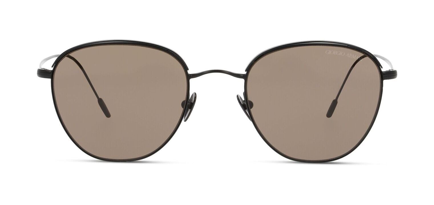 Occhiali da sole Giorgio Armani Rettangolari 0AR6048 Nero opaco da Uomo