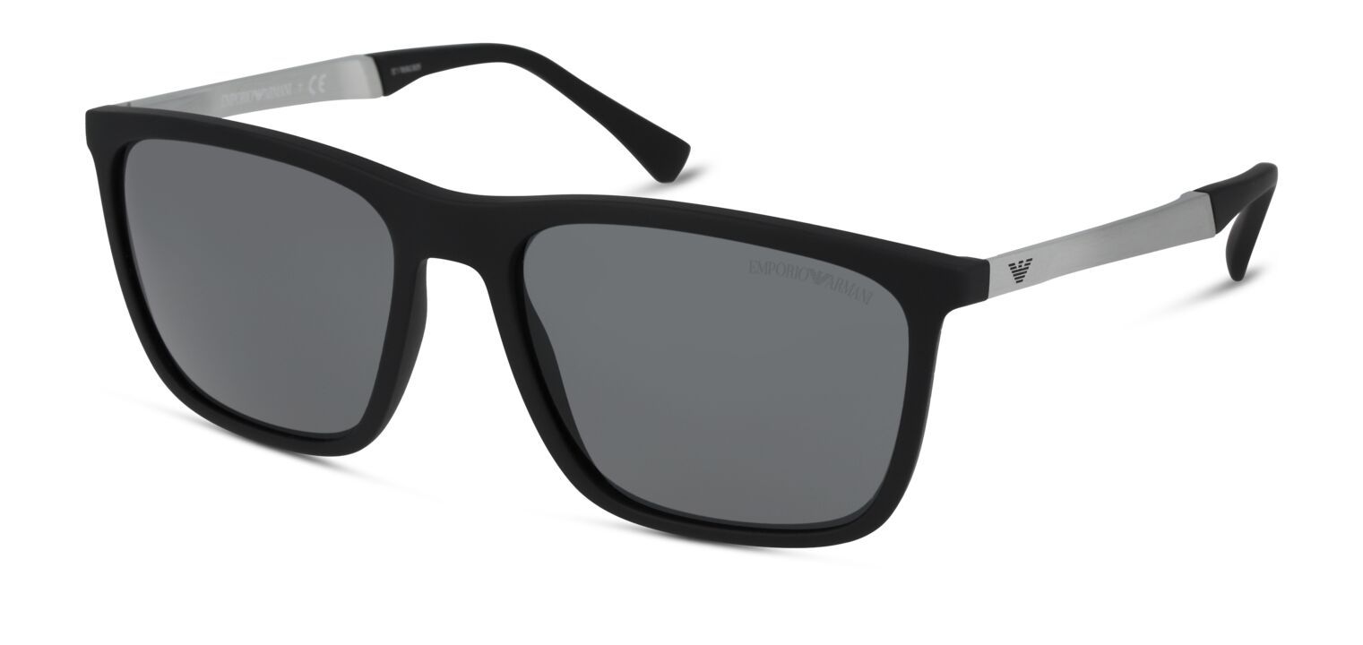 Emporio Armani Sonnenbrillen Herren 0EA4150 Rechteckig Schwarz