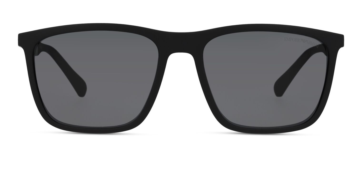 Lunettes de soleil Homme Emporio Armani 0EA4150 Rectangle Noir