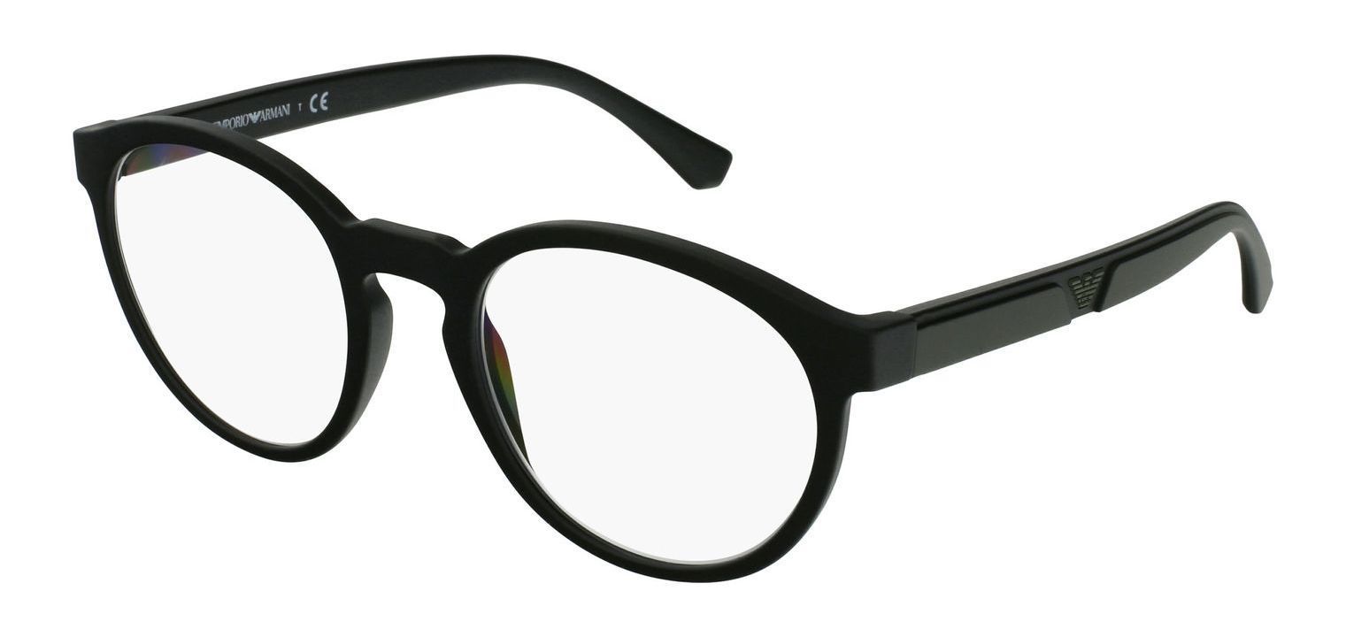 Lunettes de vue Homme Emporio Armani 0EA4152 Ronde Noir mat McOptic