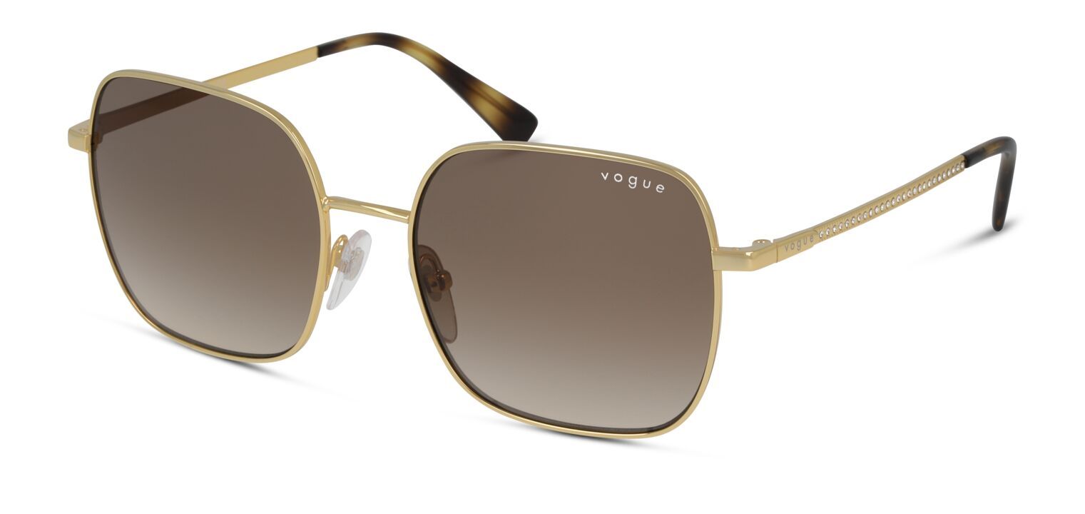 Lunettes de soleil Femme Vogue 0VO4175SB Rectangle Doré