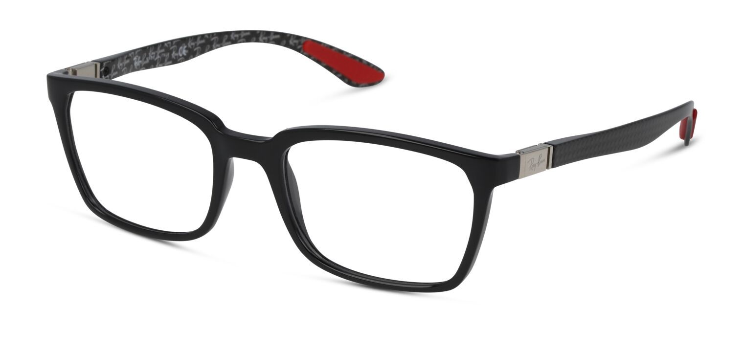 Occhiali Uomo Ray-Ban 0RX8906 Rettangolari Nero McOptic