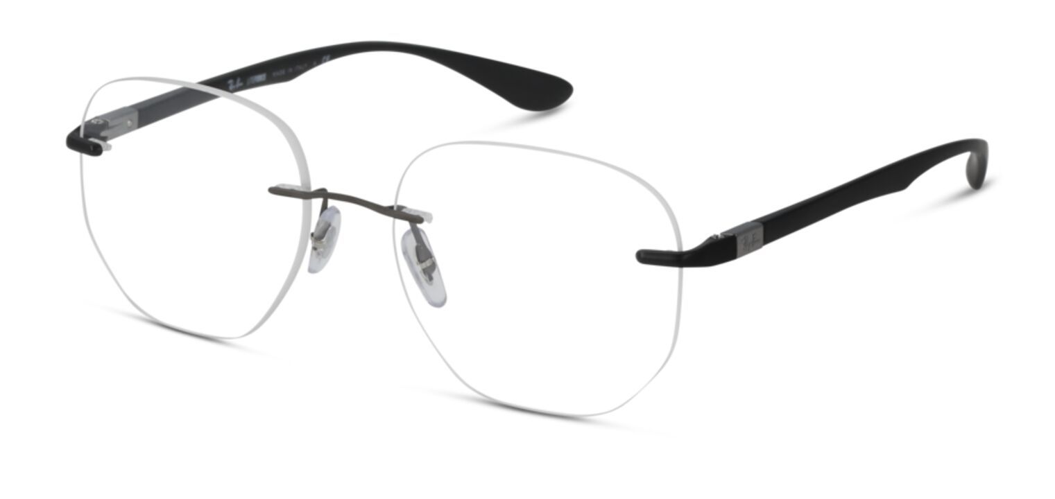 Occhiali Uomo-Donna Ray-Ban 0RX8766 Ovale Grigio McOptic