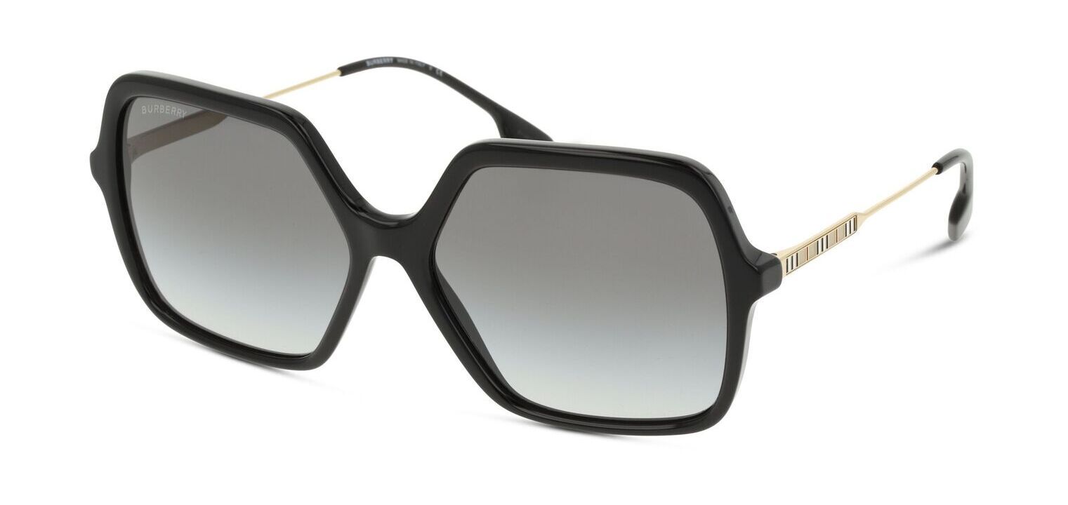 Occhiali da sole Burberry Rettangolari 0BE4324 Nero da Donna