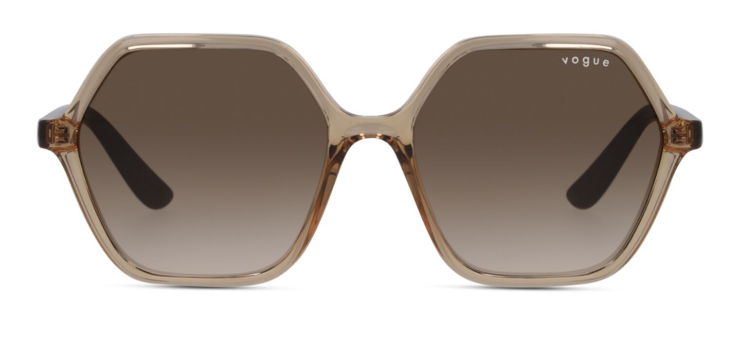 Lunettes de soleil Femme Vogue 0VO5361S Rectangle Beige