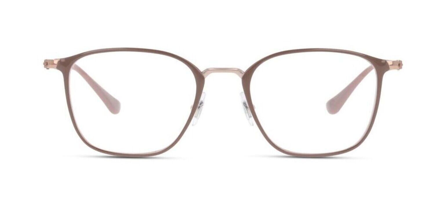 Occhiali Uomo-Donna Ray-Ban 0RX6466 Rettangolari Beige McOptic