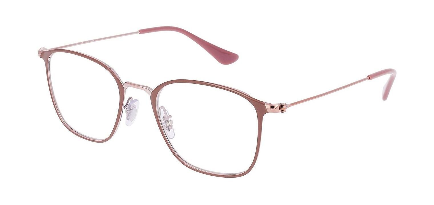 Lunettes de vue Homme-Femme Ray-Ban 0RX6466 Rectangle Beige