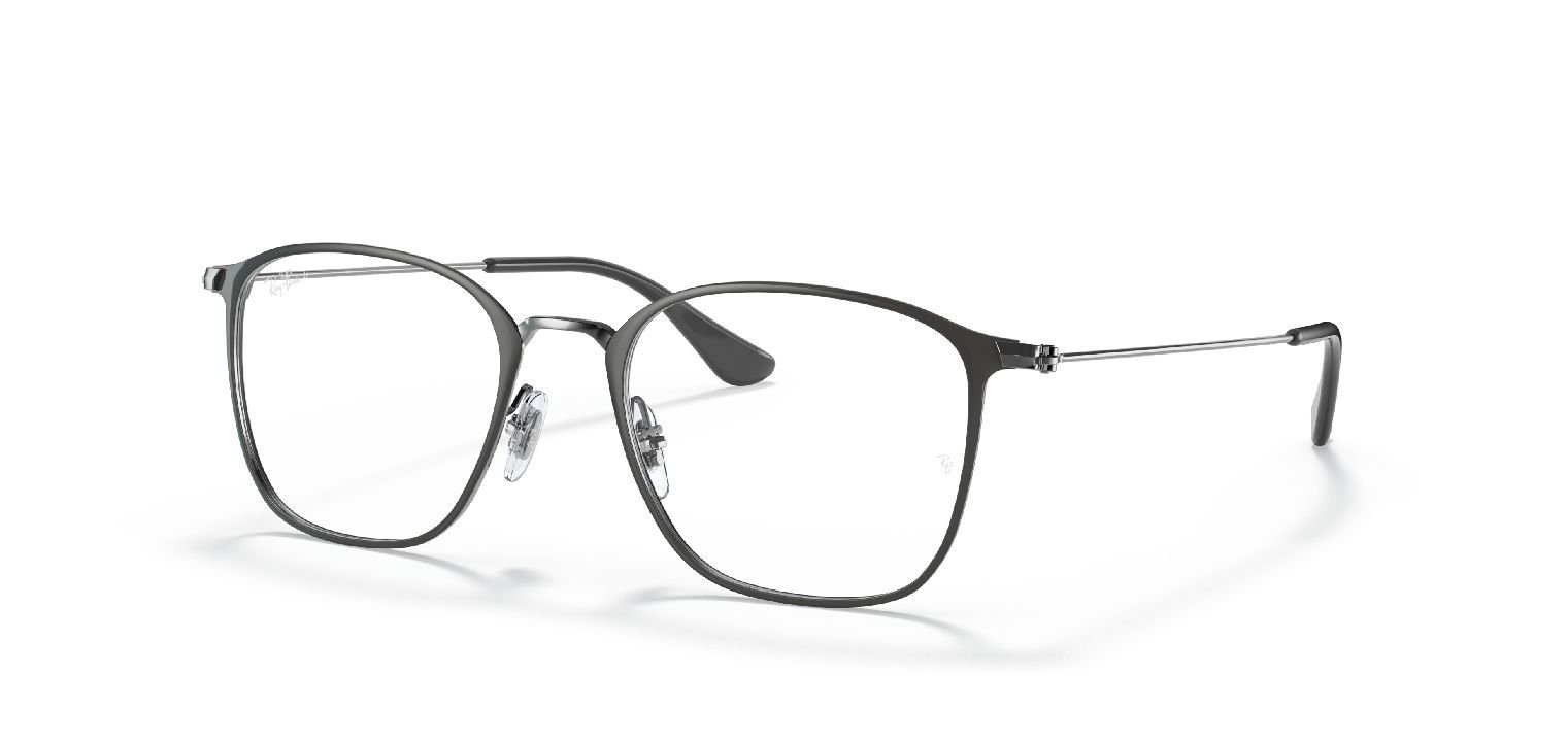 Ray-Ban Rechteckig Brillen 0RX6466 Grau für Damen/Herren