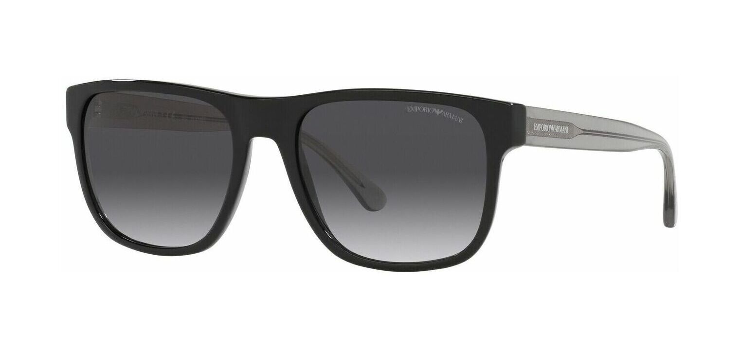 Emporio Armani Rechteckig Sonnenbrillen 0EA4163 Schwarz für Herren