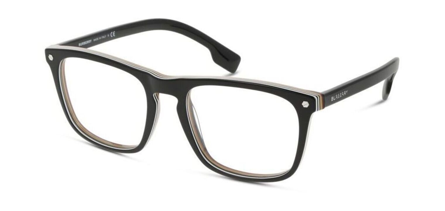 Occhiali Uomo Burberry 0BE2340 Rettangolari Nero