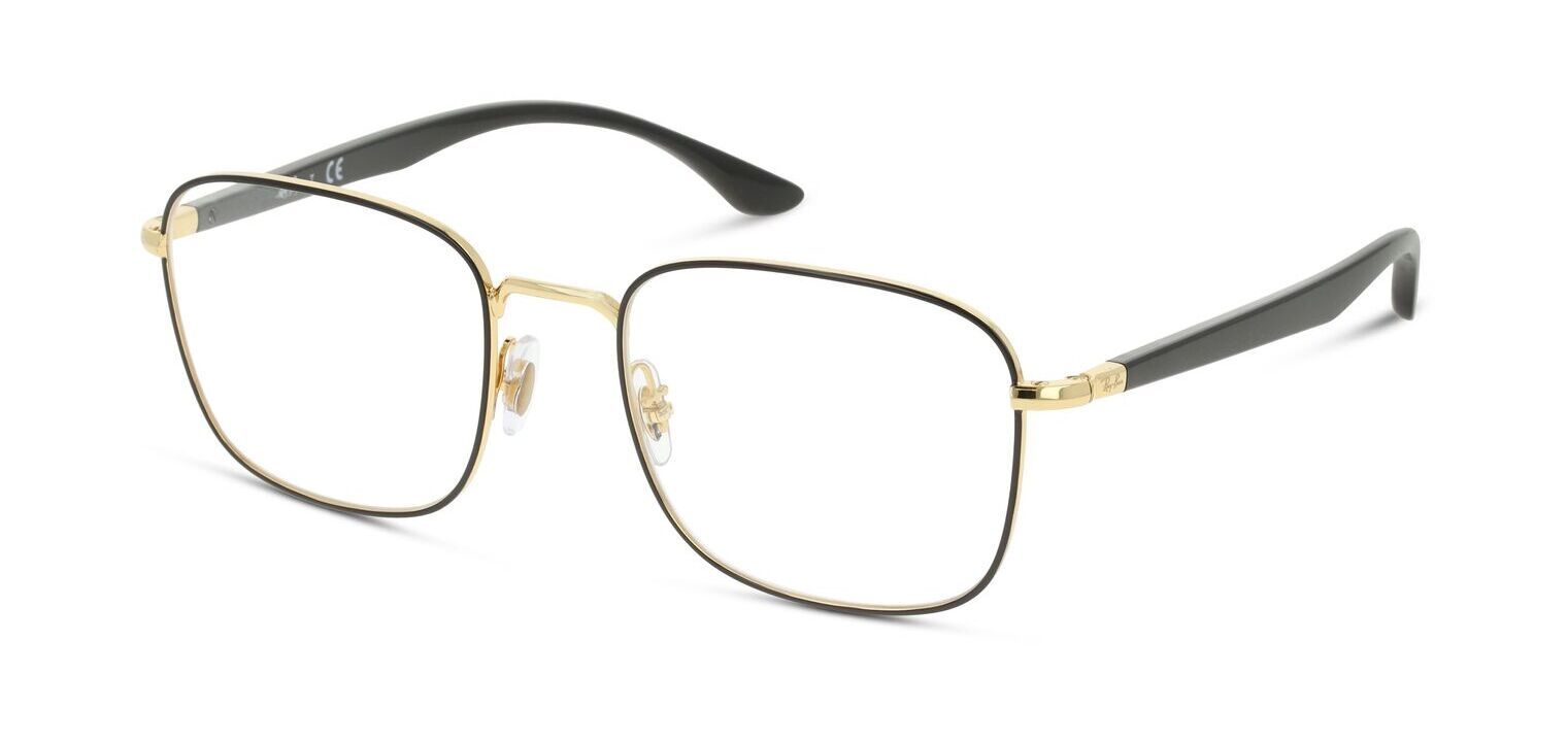 Ray-Ban Brillen Herr-Dame 0RX6469 Rechteckig Schwarz McOptic