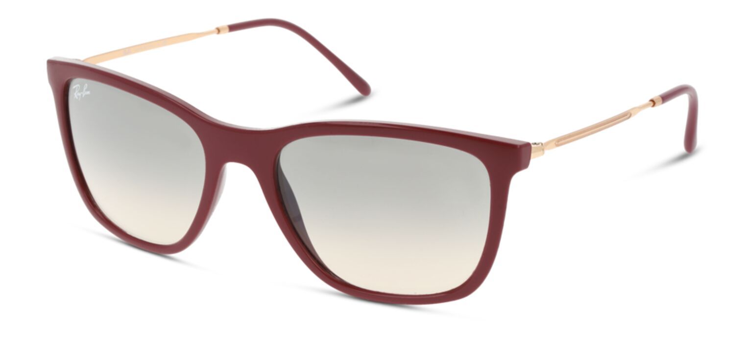 Ray-Ban Rechteckig Sonnenbrillen 0RB4344 Rot für Herren