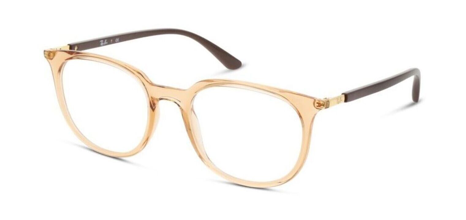 Ray-Ban Brillen Herr-Dame 0RX7190 Rechteckig Braun McOptic
