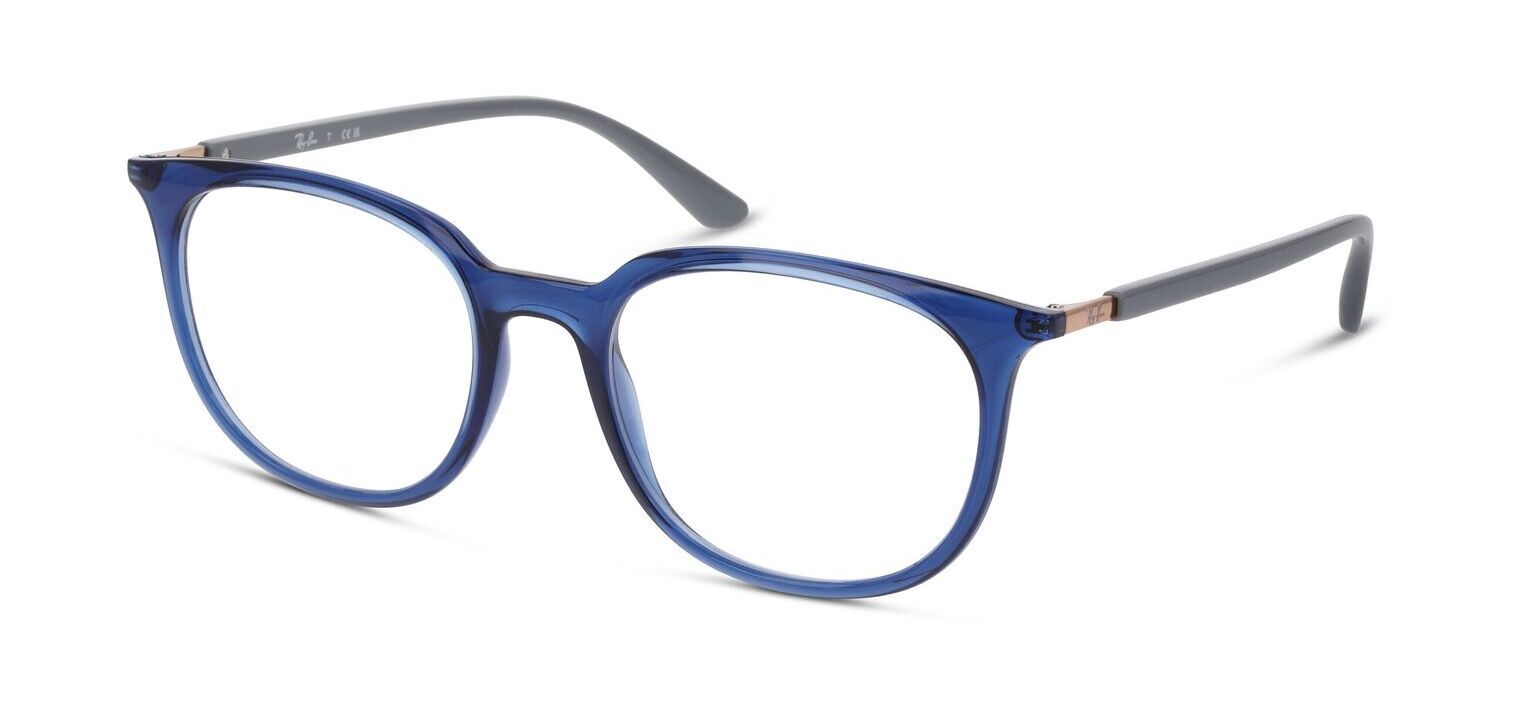 Lunettes de vue Homme-Femme Ray-Ban 0RX7190 Rectangle Bleu McOptic