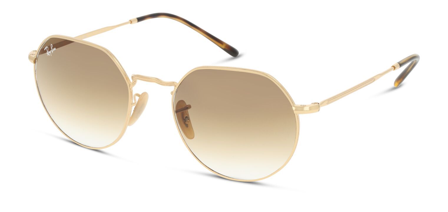 Lunettes de soleil Homme-Femme Ray-Ban 0RB3565 Ovale Doré