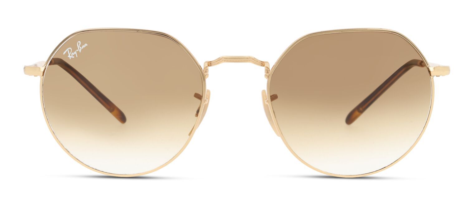 Lunettes de soleil Homme-Femme Ray-Ban 0RB3565 Ovale Doré