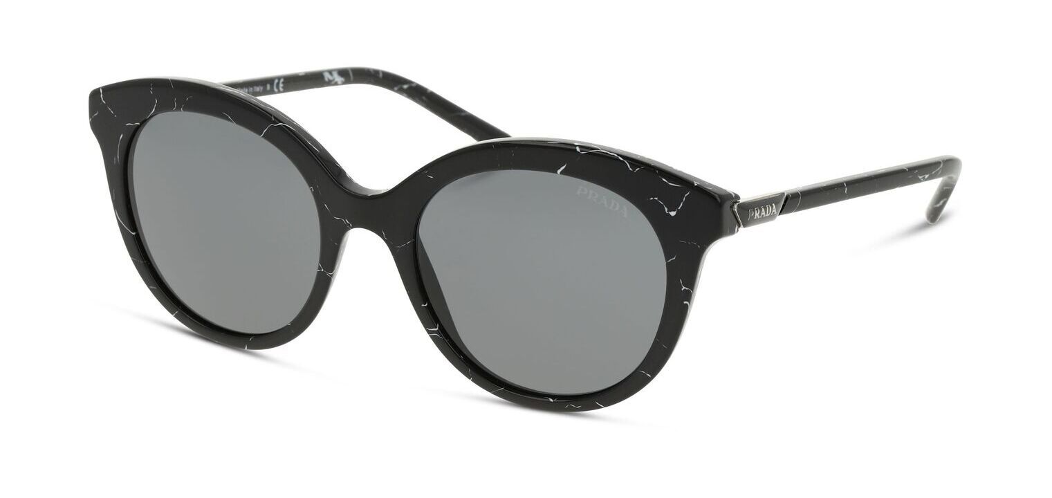 Lunettes de soleil Prada Ronde 0PR 02YS Noir pour Femme McOptic