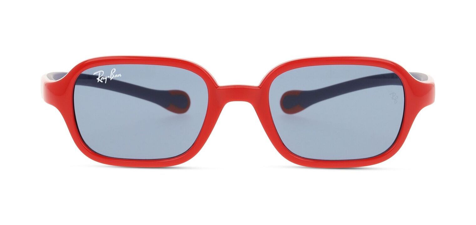 Ray-Ban Rechteckig Sonnenbrillen 0RJ9074S Rot für Kinder