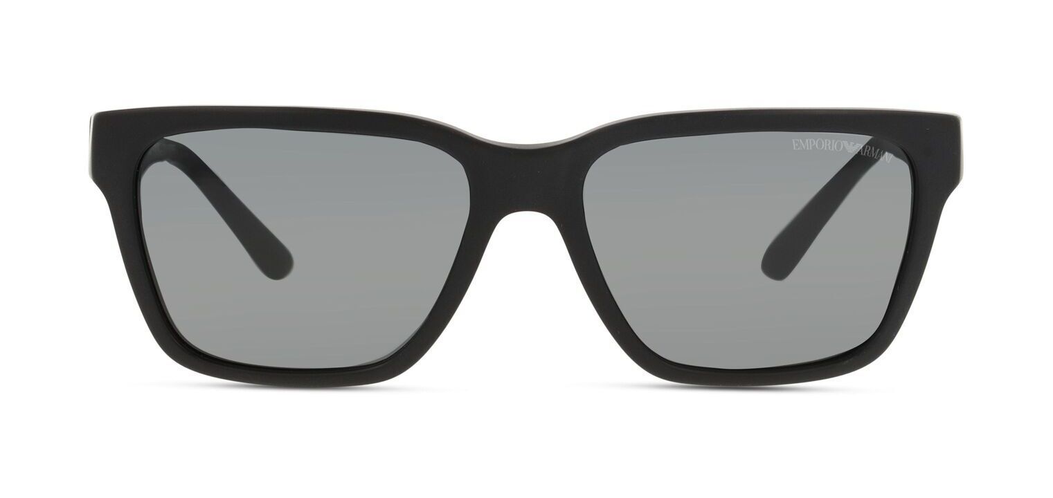 Occhiali da sole Uomo Emporio Armani 0EA4177 Rettangolari Nero opaco