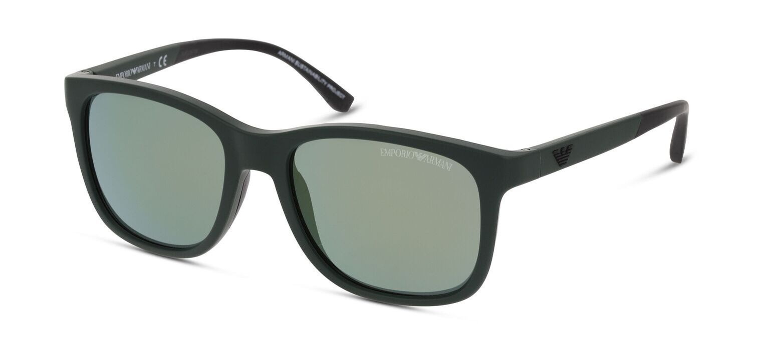 Emporio Armani Rechteckig Sonnenbrillen 0EA4184 Grün für Kinder
