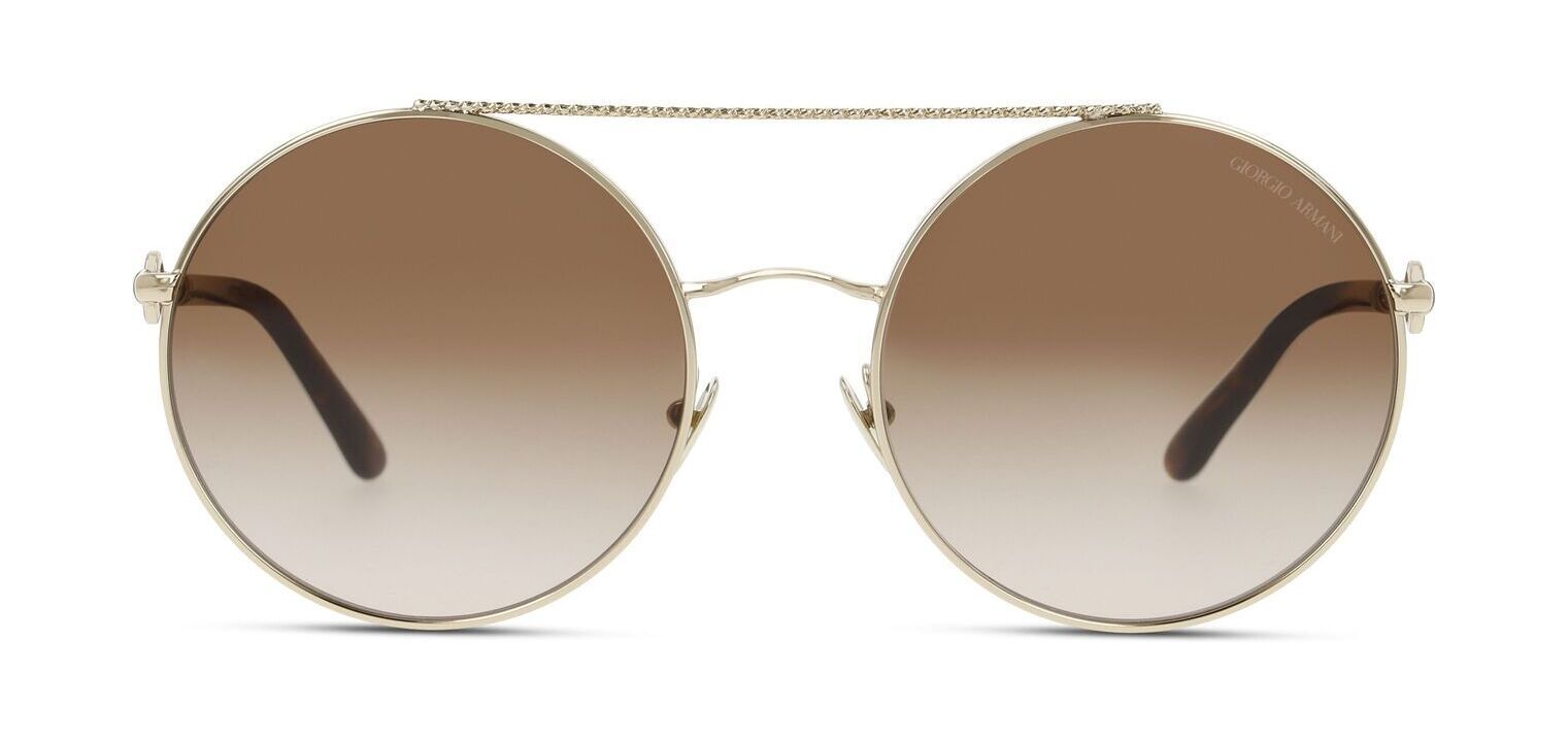 Giorgio Armani Rund Sonnenbrillen 0AR6135 Gold für Damen