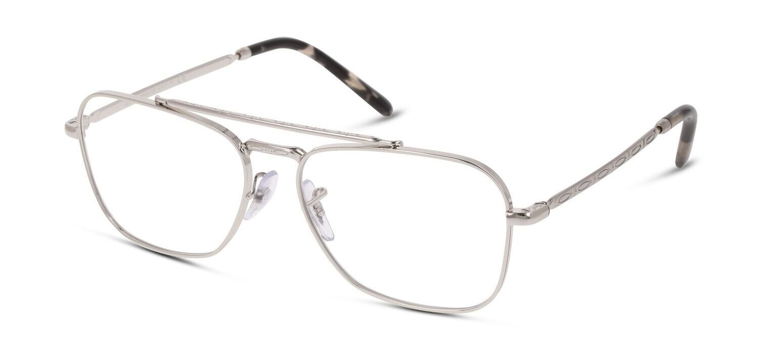 Occhiali Uomo Ray-Ban 0RX3636V Rettangolari Argento McOptic