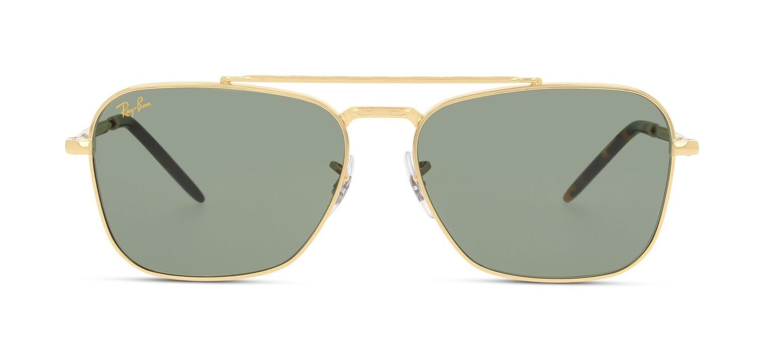 Occhiali da sole Ray-Ban Rettangolari 0RB3636 Oro da Uomo-Donna