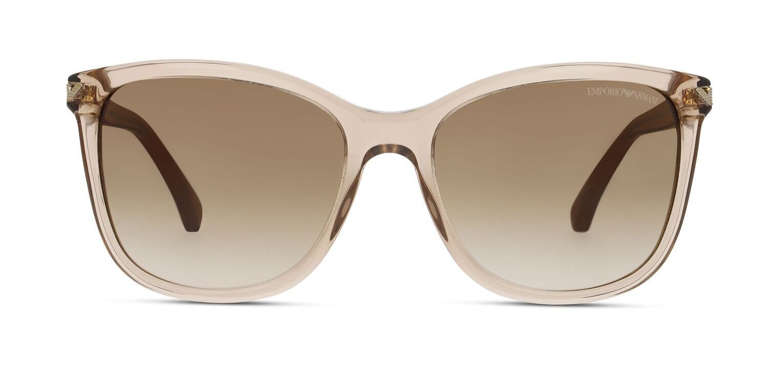 Lunettes de soleil Emporio Armani Rectangle 0EA4060 Beige pour Femme