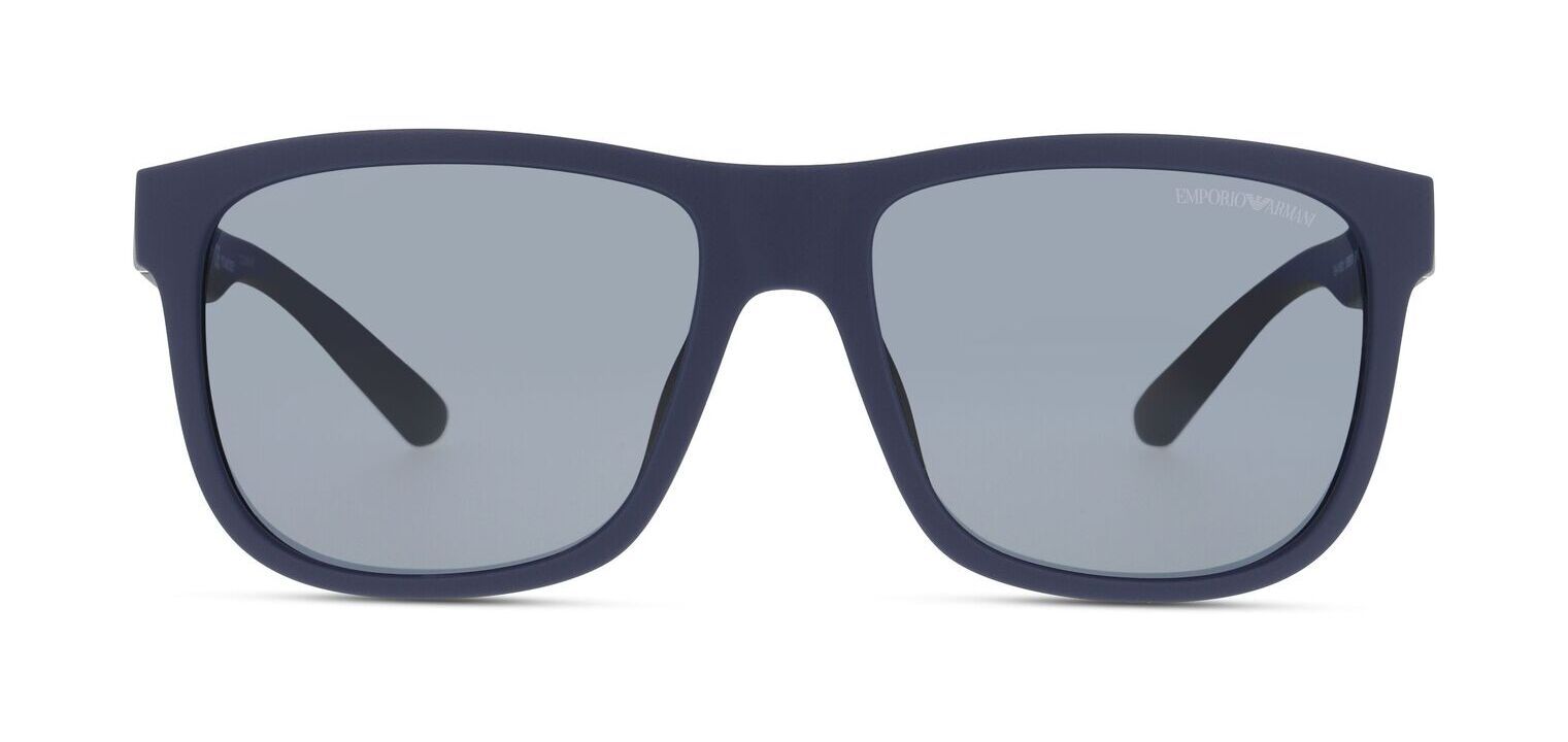 Emporio Armani Rechteckig Sonnenbrillen 0EA4182U Blau für Herren