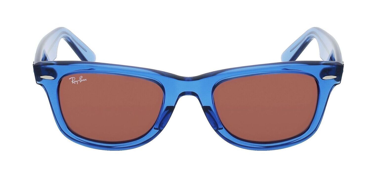 Lunettes de soleil Ray Ban Carre 0RB2140 Bleu pour Homme Femme McOptic
