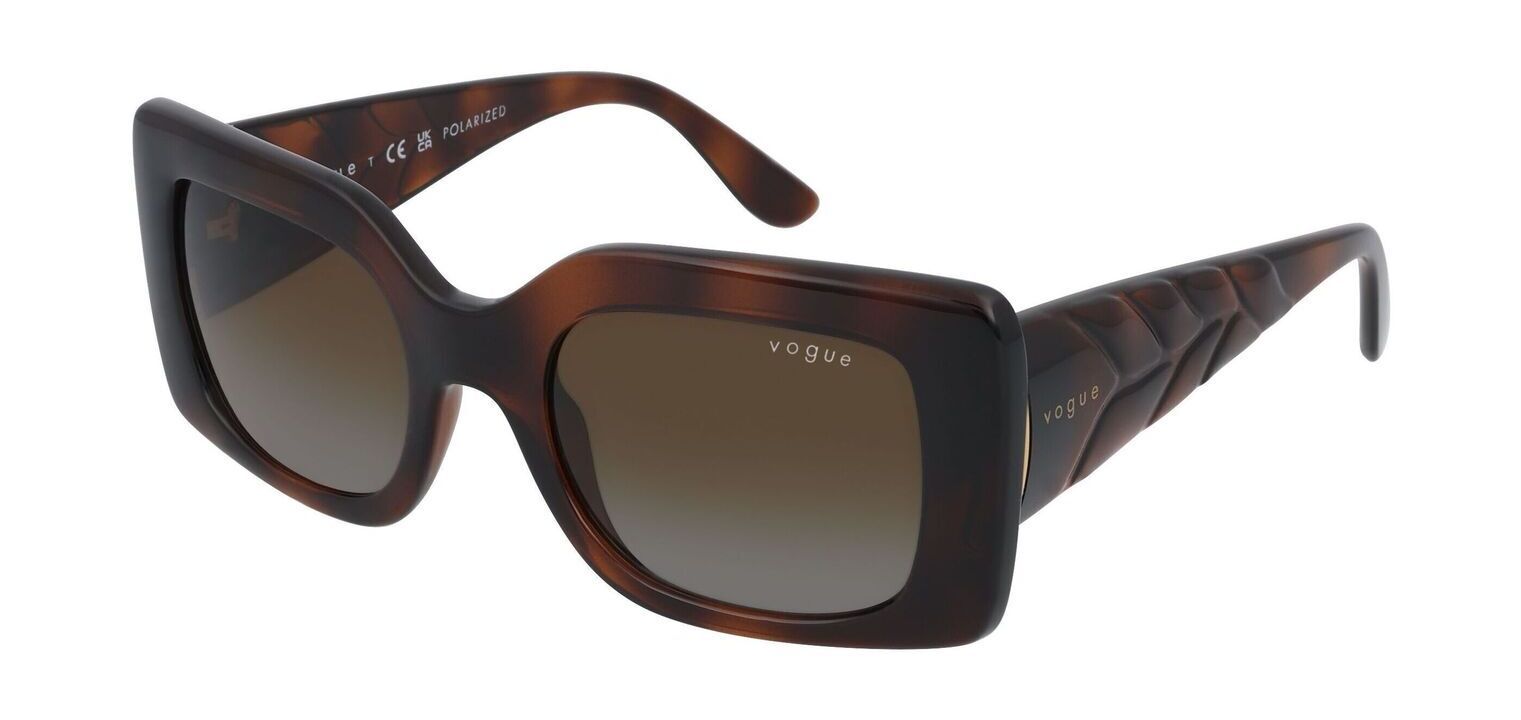 Lunettes de soleil Femme Vogue 0VO5481S Rectangle Marron