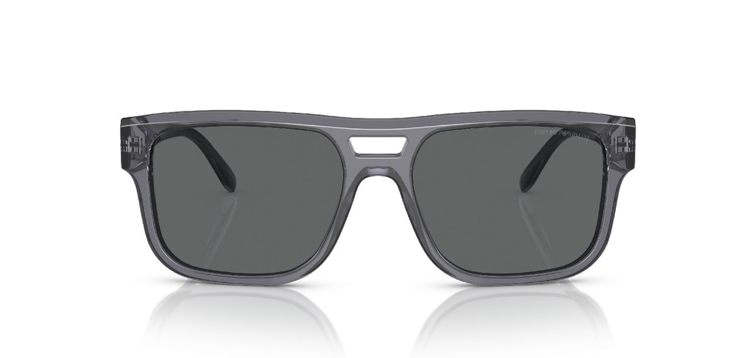 Occhiali da sole Emporio Armani Rettangolari 0EA4197 Grigio da Uomo