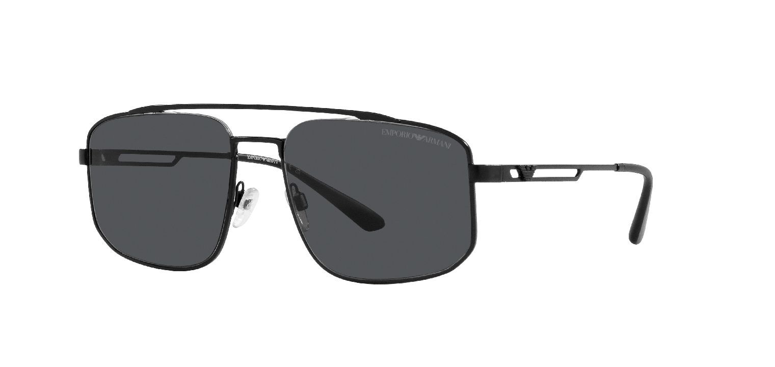 Lunettes de soleil Homme Emporio Armani 0EA2139 Rectangle Noir