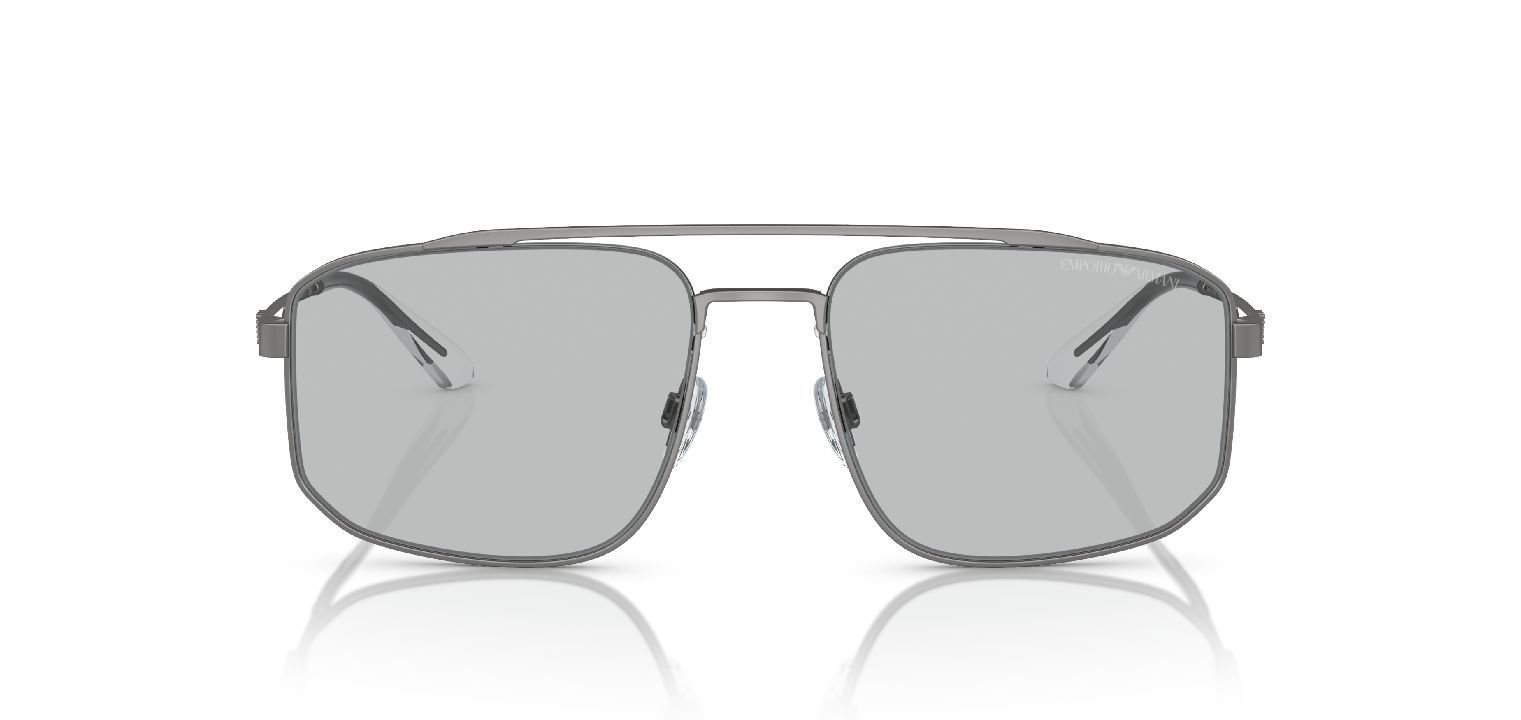 Emporio Armani Rechteckig Sonnenbrillen 0EA2139 Grau für Herren