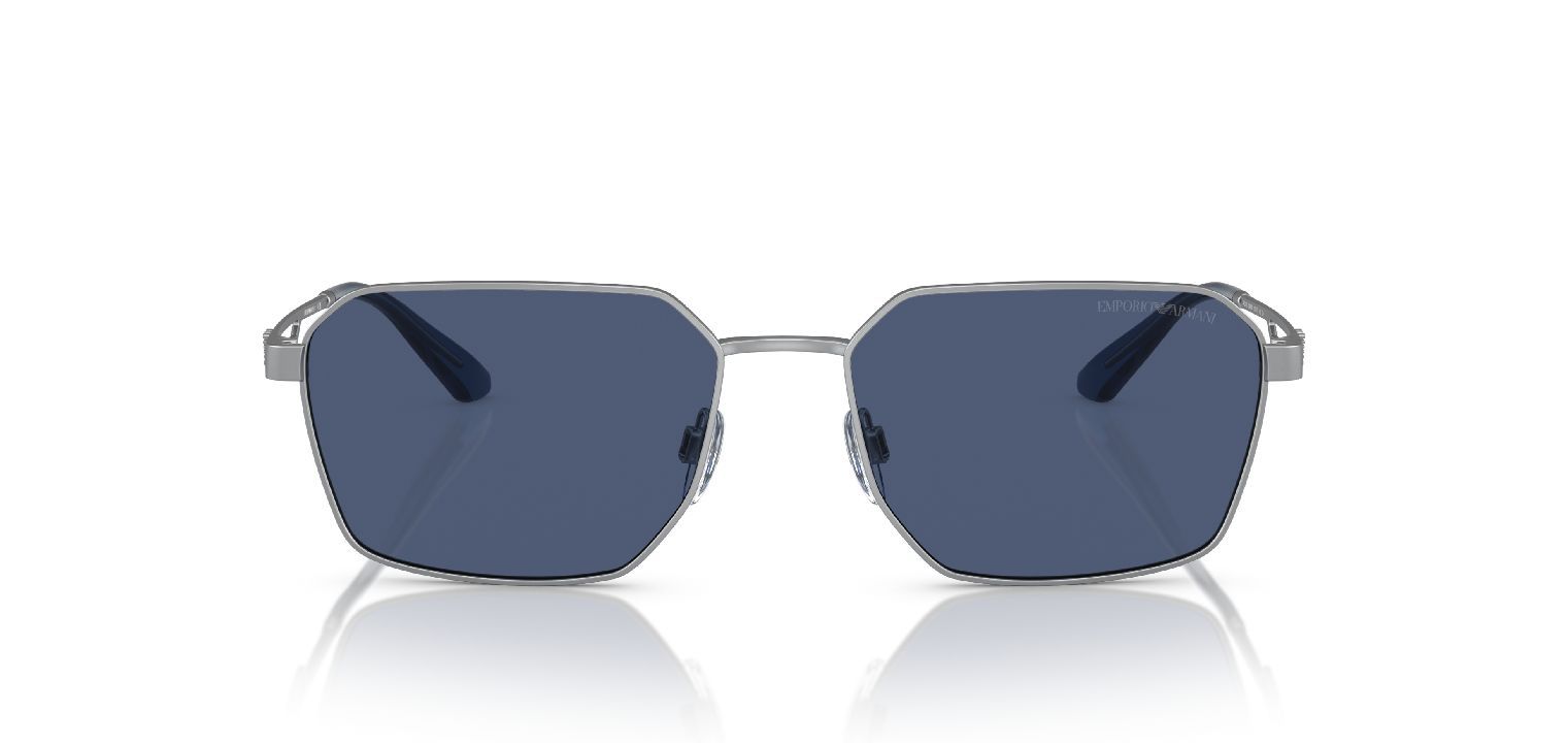 Emporio Armani Rechteckig Sonnenbrillen 0EA2140 Sillber für Herren