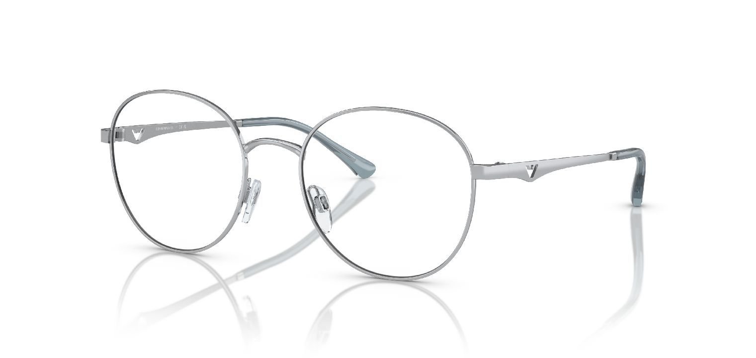 Emporio Armani Rund Brillen 0EA1144 Sillber für Damen