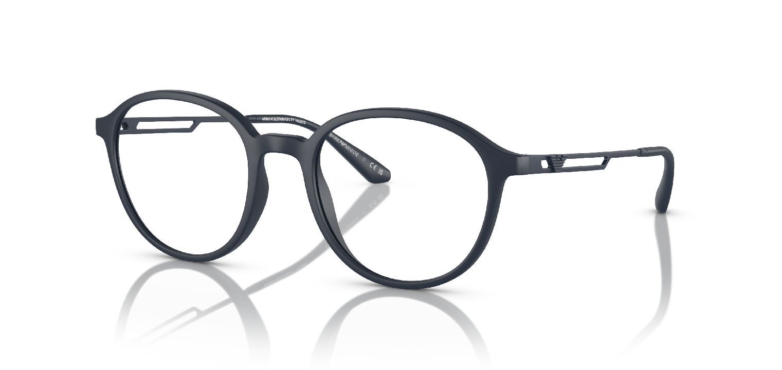 Emporio Armani Rund Brillen 0EA3225 Blau für Herren