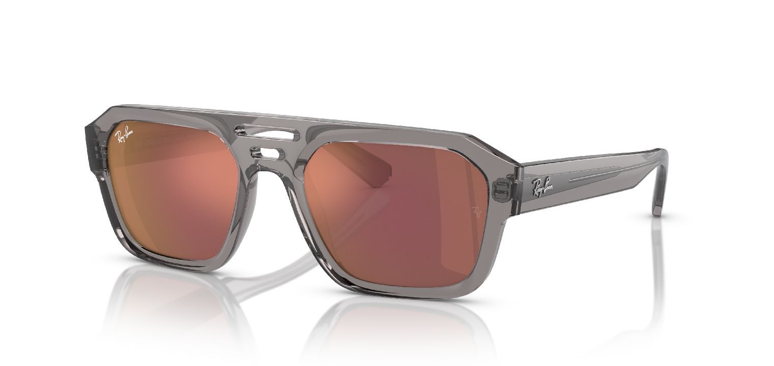 Occhiali da sole Ray-Ban Rettangolari 0RB4397 Grigio da Uomo-Donna