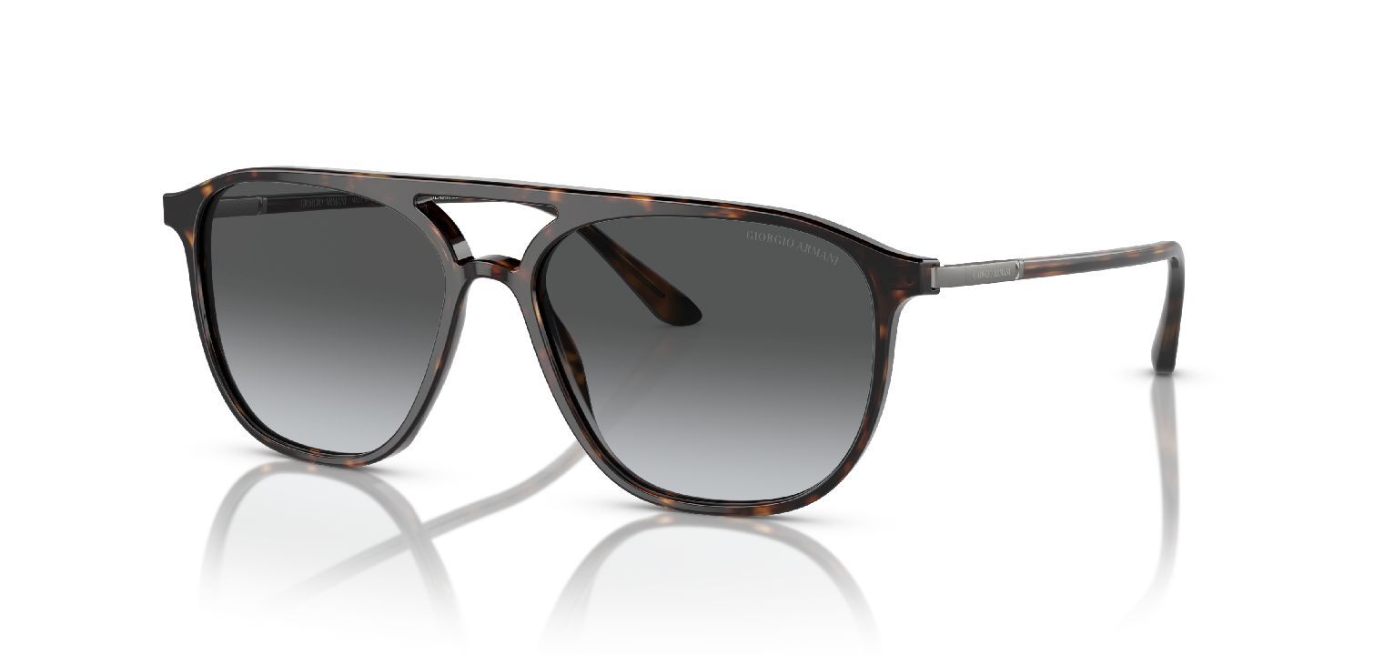 Lunettes de soleil Giorgio Armani Aviator 0AR8179 Ecaille pour Homme