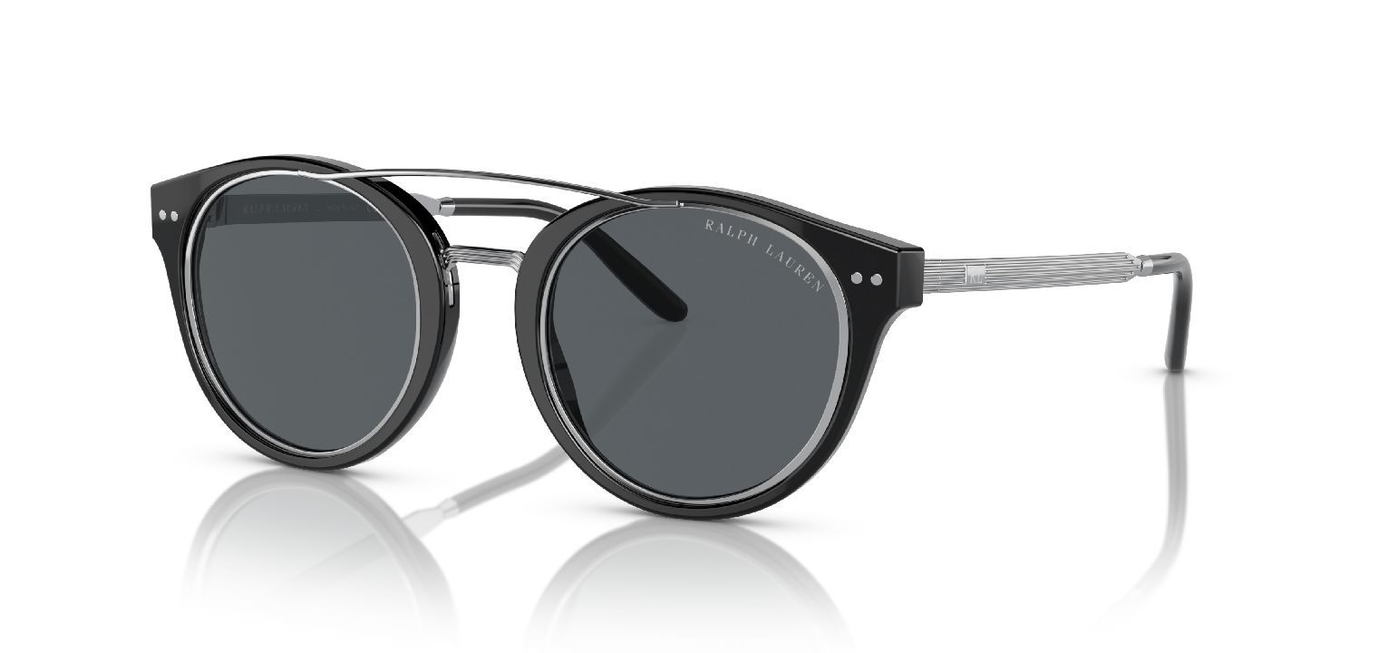 Lunettes de soleil Ralph Lauren Ronde 0RL8210 Noir pour Homme