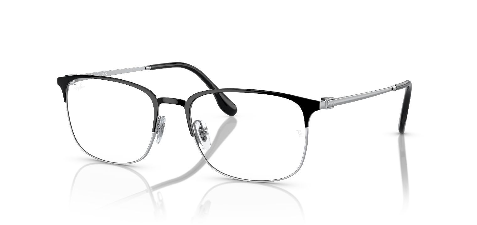 Ray-Ban Rechteckig Brillen 0RX6494 Schwarz für Damen/Herren