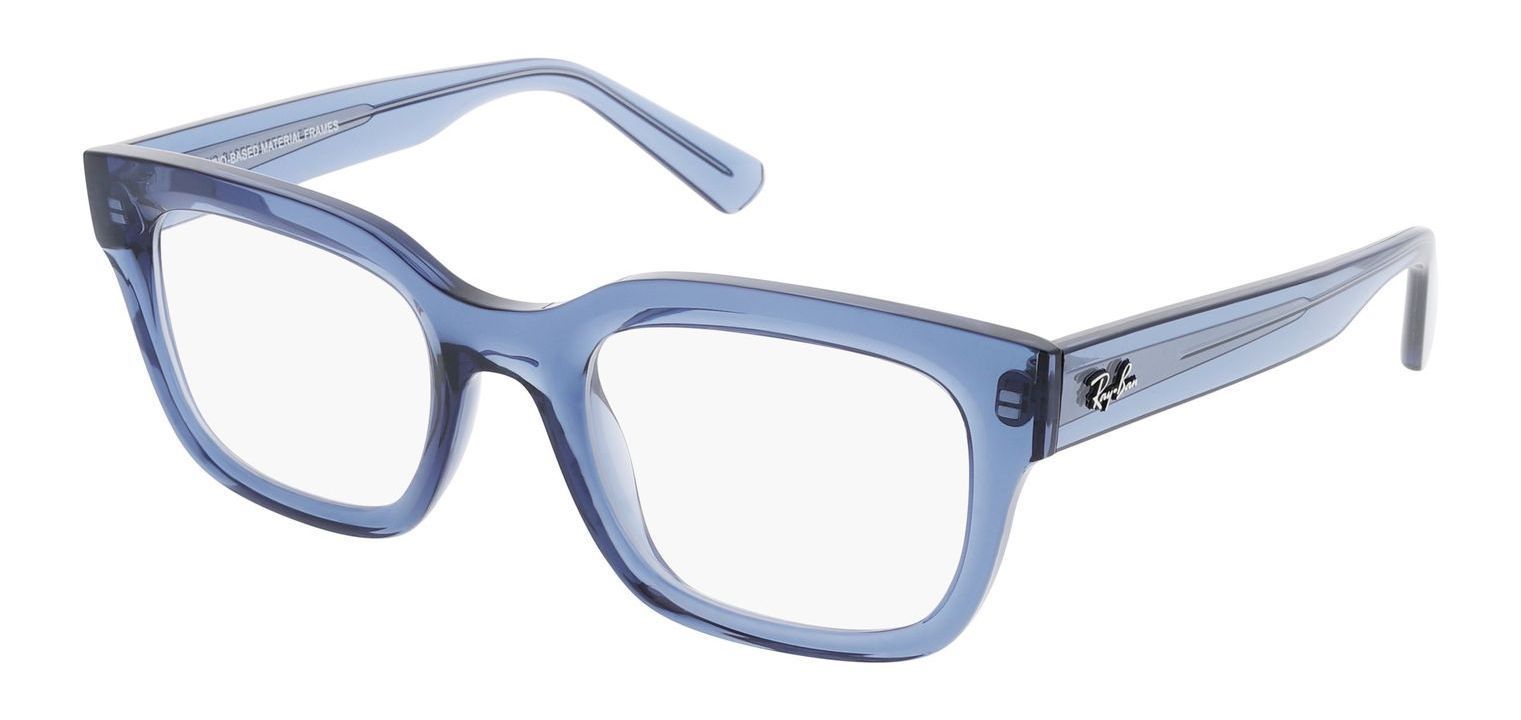 Lunettes de vue Ray Ban Rectangle 0RX7217 Bleu pour Homme Femme McOptic
