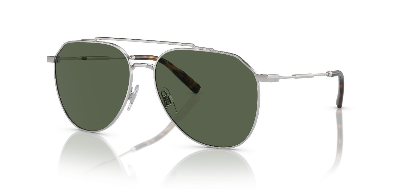 Lunettes de soleil Dolce & Gabbana Aviator 0DG2296 Argenté pour Homme